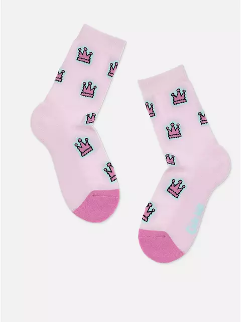 Теплые носки для девочек с махровой стопой sof-tiki 763 светло-розовый, 24С-69СП, 18, CONTE-KIDS,  - 3