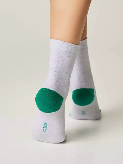 Носки женские new year 630 светло-серый, 19С-86СП, 36-39 (23-25), CONTE ELEGANT,  - 3