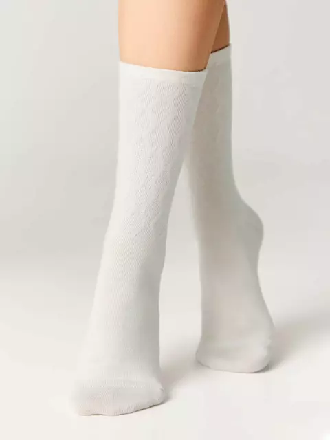 Носки женские (удлиненные) active 620 молочный, 24С-73СП, 36-38 (23-25), CONTE ELEGANT,  - 2