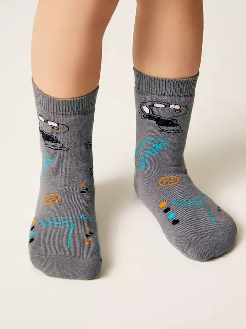 Детские носки (махровые) sof-tiki 765 серый, , 16, CONTE-KIDS, - 1