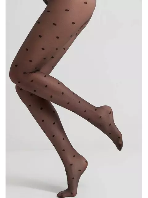 Колготки в горошек conte desire grafit, 18С-107СП, 2, CONTE ELEGANT,  - 4