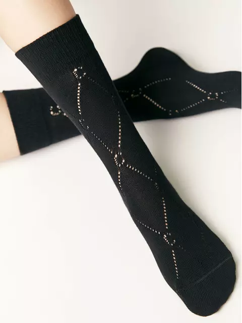 Ажурные удлиненные носки active 623 черный, 22С-27СП, 39-41 (25-27), CONTE ELEGANT,  - 4