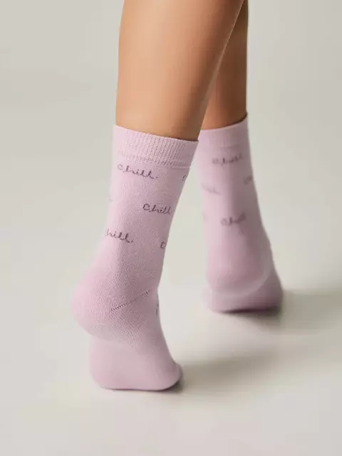 Женские носки с махровой стопой esli perfect 568 пепельно-розовый, 23С-86СПЕ, 36-39 (23-25), ESLI,  - 3