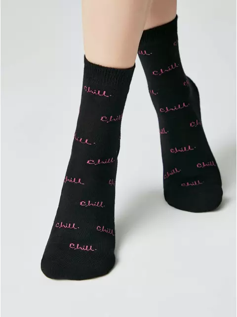 Носки женские с махровой стопой perfect 568 черный, 23С-86СПЕ, 36-39 (23-25), ESLI,  - 2