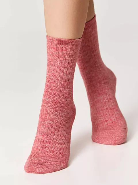 Носки женские (удлиненные) esli 625 красный, , 36-39 (23-25), ESLI, - 1