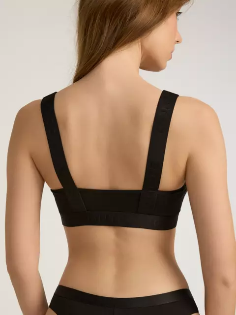 Бюстье женское из бамбука с хлопком comfy line lbe 2990 black-black, 24С-3035ТСП, 170-84/XS, CONTE ELEGANT,  - 2