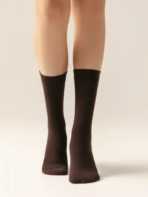 Удлиненные женские носки active 620 шоколадный, 24С-73СП, 39-41 (25-27), CONTE ELEGANT,  - 3