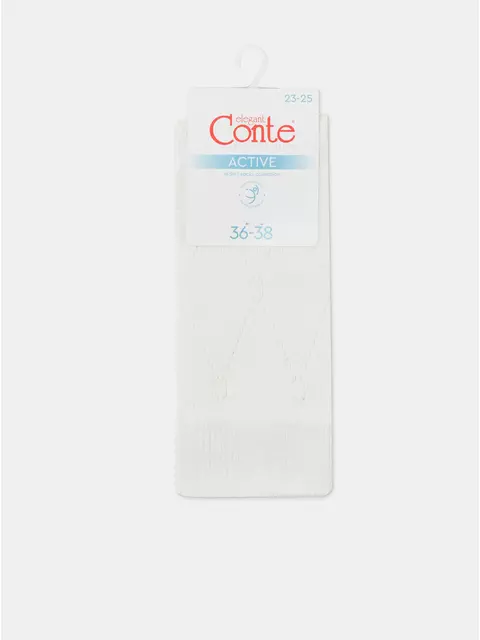 Хлопковые удлиненные носки conte active 623 молочный, 22С-27СП, 36-38 (23-25), CONTE ELEGANT,  - 6
