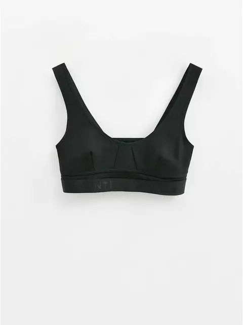 Бюстье женское из бамбука с хлопком comfy line lbe 2990 black-black, 24С-3035ТСП, 170-84/XS, CONTE ELEGANT,  - 5