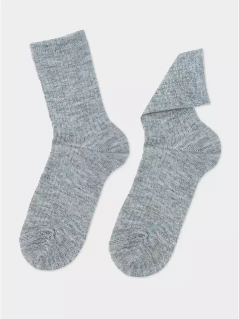 Теплые удлиненные женские носки esli 625 серый, 24С-96СПЕ, 36-39 (23-25), ESLI,  - 3