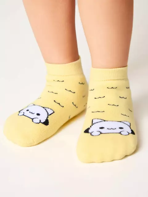 Махровые носки для малышей sof-tiki 525 желтый, , 14, CONTE-KIDS, - 1