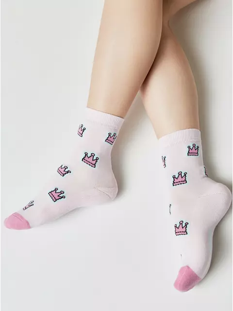 Теплые носки для девочек с махровой стопой sof-tiki 763 светло-розовый, 24С-69СП, 18, CONTE-KIDS,  - 2