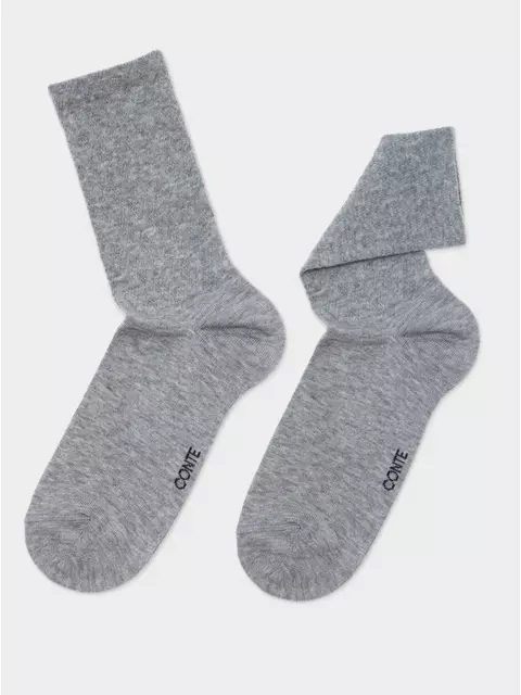 Хлопковые удлиненные носки active 620 серый, 24С-73СП, 36-38 (23-25), CONTE ELEGANT,  - 4