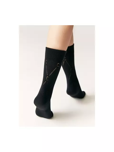 Ажурные удлиненные носки active 623 черный, 22С-27СП, 39-41 (25-27), CONTE ELEGANT,  - 3