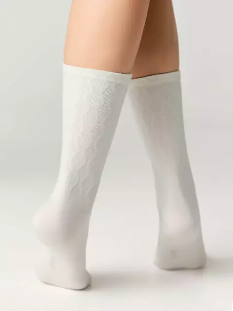 Носки женские (удлиненные) active 620 молочный, 24С-73СП, 36-38 (23-25), CONTE ELEGANT,  - 3