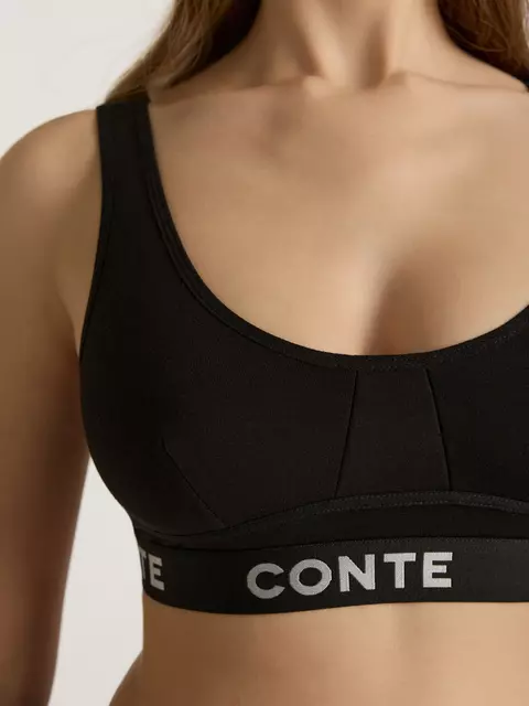 Бюстье женское comfy line lbe 2990 black-silver, 24С-3035ТСП, 170-92/M, CONTE ELEGANT,  - 3