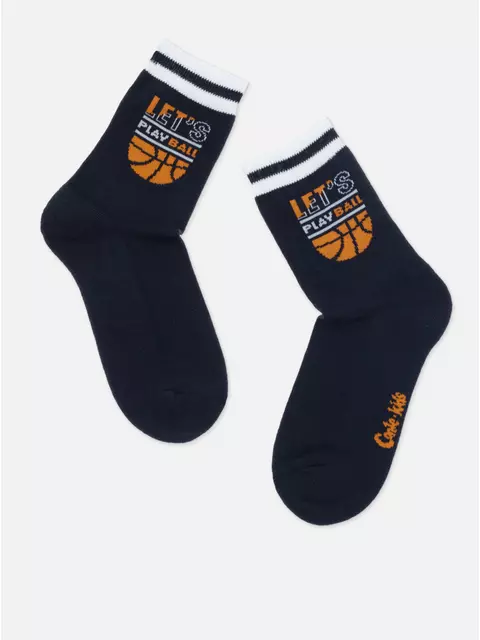 Теплые носки для мальчика с махровой стопой conte-kids 756 темно-синий, 24С-69СП, 22, CONTE-KIDS,  - 4