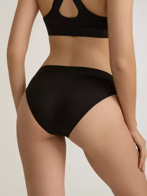Трусы женские «бикини» из бамбука comfy line lb 2993 black-black, 24С-3038ТСП, 94/S, CONTE ELEGANT,  - 2