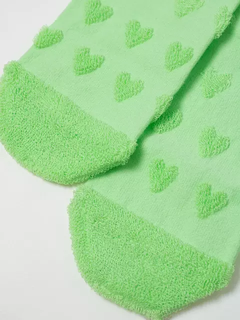 Махровые женские носки из хлопка с объемными рисунками conte comfort 549 салатовый, 23С-17СП, 36-38 (23-25), CONTE ELEGANT,  - 5