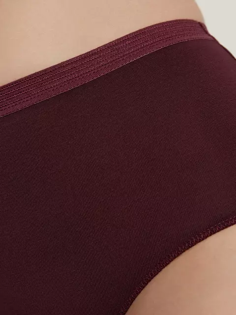Хлопковые женские трусы «бикини» basic lb 2016.1 bordo, 22С-2292ТСП, 110/XXL, CONTE ELEGANT,  - 3