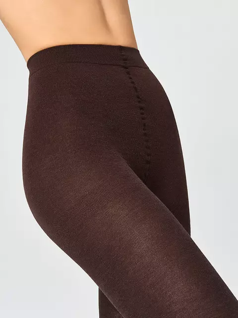 Женские теплые колготки minimi cotton&wool 200 moka, COTTON&WOOL 200, 4, MINIMI,  - 3