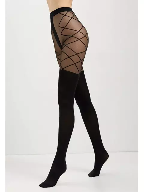 Колготки с имитацией гольфинов conte concept nero, 21С-3СП, 2, CONTE ELEGANT,  - 3