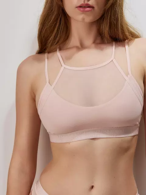 Двойное бюстье из бамбука и эластичной сеточки double conte lbe 2259 cameo, , 170-88/S, CONTE ELEGANT, - 1