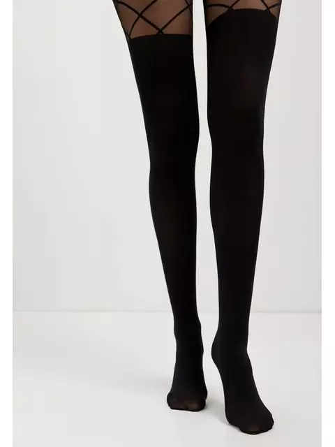 Колготки с имитацией гольфинов conte concept nero, 21С-3СП, 2, CONTE ELEGANT,  - 5