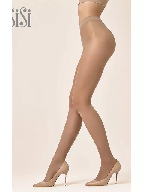 Прозрачные колготки sisi invisible control top 30 miele, , 2, SISI, - 1