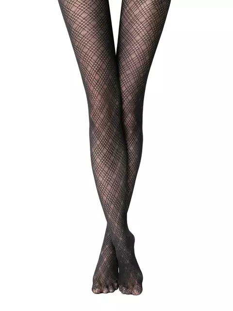 Колготки с геометрическим рисунком etude nero, 24С-82СП, 4, CONTE ELEGANT,  - 2