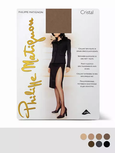 Женские колготки philippe matignon cristal 30 cappuccio, CRISTAL 30, 5, PHILIPPE MATIGNON,  - 5