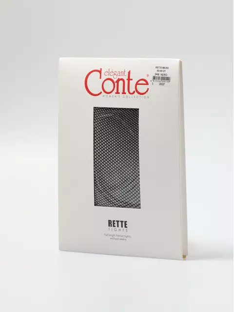 Колготки женские conte rette micro nero, , 2, CONTE ELEGANT, - 1