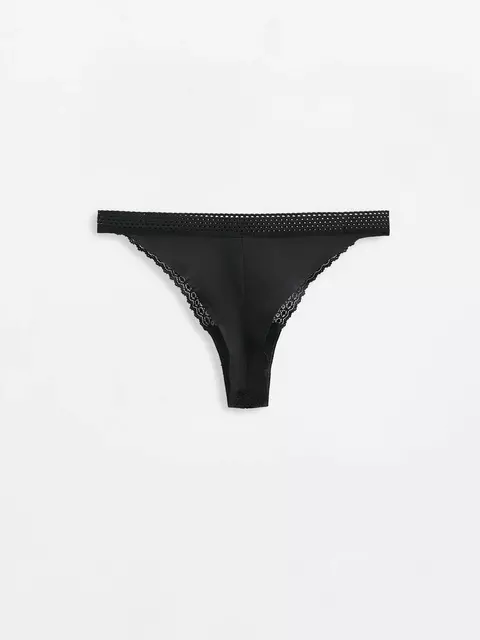 Трусы женские «танга» gotic lta 2982 black, 23С-3028ТСП, 90/XS, CONTE ELEGANT,  - 6