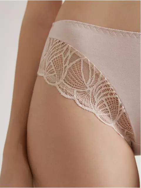 Трусы женские «слип» со средней линией талии aura rp3180 серебристый пион, 23С-0047КСП, 94/S, CONTE ELEGANT,  - 2