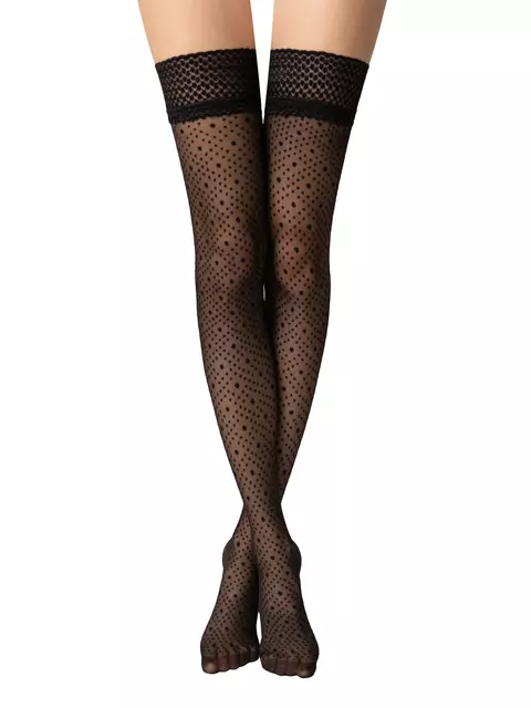 Чулки женские elegance nero, 24С-28СП, 23-25 (1/2), CONTE ELEGANT,  - 2