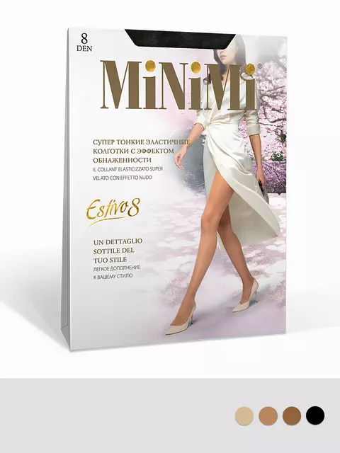 Колготки minimi estivo 8 nudo daino, , 2, MINIMI, - 1
