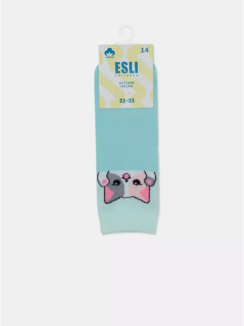 Носки детские esli 754 бледно-бирюзовый, 24С-74СПЕ, 14, ESLI,  - 4
