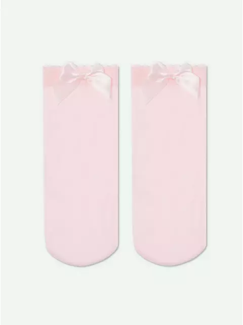 Носки для девочек с бантом lily light pink, 20С-117СП, 20-22, CONTE ELEGANT,  - 5