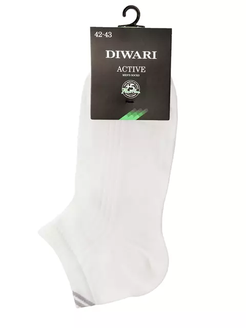 Носки мужские diwari active (короткие) 018 белый, 7С-37СП, 42-43 (27), DIWARI,  - 3