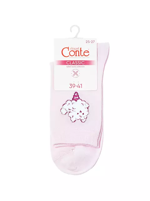Носки женские conte classic 680 светло-розовый, 24С-151СП, 36-38 (23-25), CONTE ELEGANT,  - 4