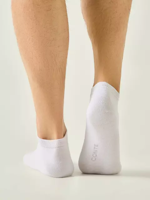 Короткие мужские носки conte for men 000 белый, 24С-149СП, 40-41 (25), CONTE ELEGANT,  - 2