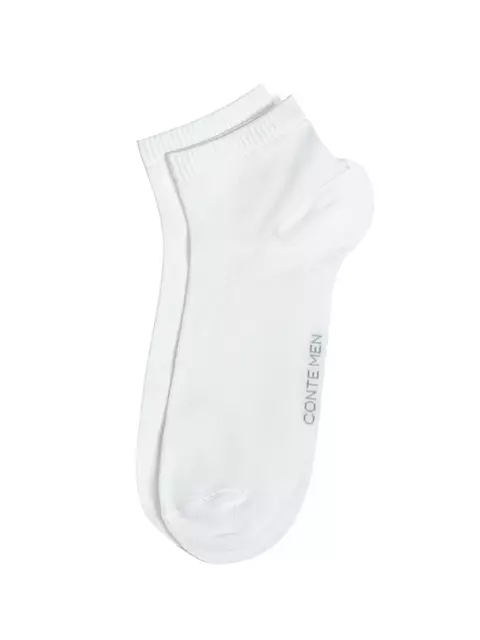 Короткие мужские носки conte bamboo 000 белый, 24С-163СП, 44-45 (29), CONTE ELEGANT,  - 3