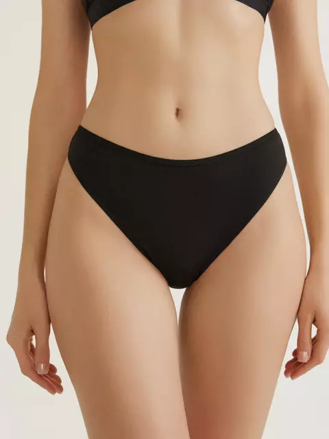 Трусы женские «бразилиана» criss cross lbr 2997 black-natural, 24С-3042ТСП, 90/XS, CONTE ELEGANT,  - 2