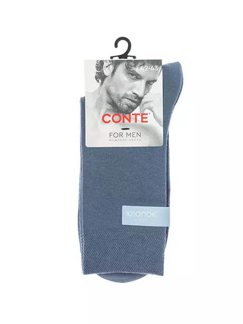Носки мужские conte for men 000 джинс, , 40-41 (25), CONTE ELEGANT, - 1