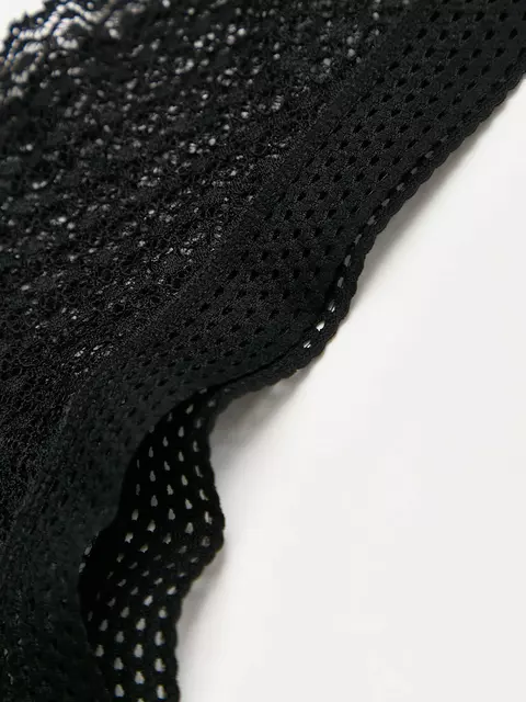 Трусы «бразилиана» из кружева и хлопка gotic lbr 2984 black, 23С-3030ТСП, 90/XS, CONTE ELEGANT,  - 4