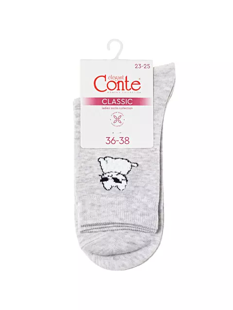 Носки женские conte classic 677 светло-серый, 24С-151СП, 36-38 (23-25), CONTE ELEGANT,  - 4