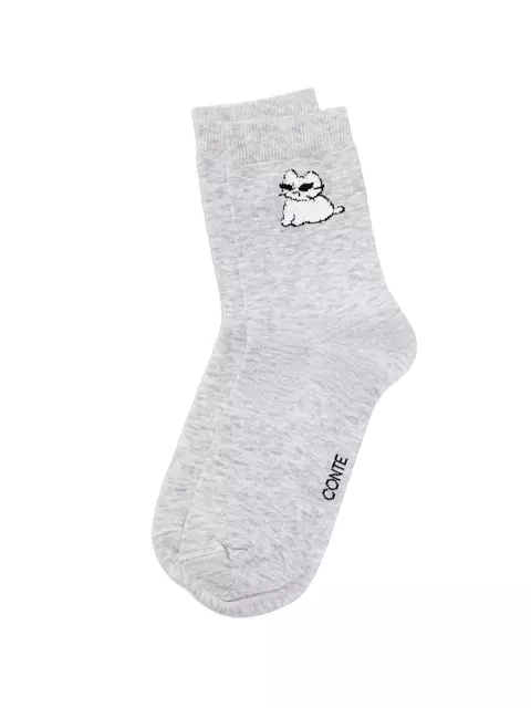 Носки женские conte classic 677 светло-серый, 24С-151СП, 36-38 (23-25), CONTE ELEGANT,  - 3