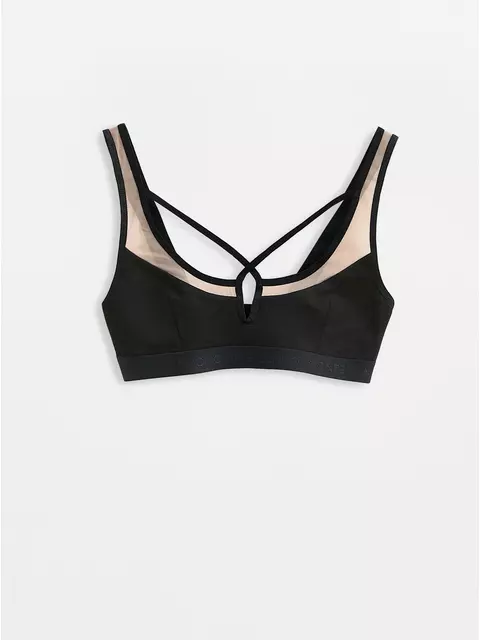 Бюстье из бамбука criss cross lbe 3014 black-natural, 24С-3056ТСП, 170-84/XS, CONTE ELEGANT,  - 4
