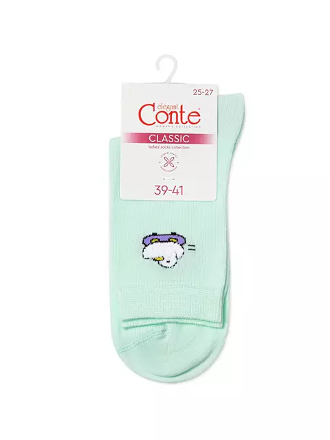 Носки женские conte classic 678 бледно-бирюзовый, 24С-151СП, 36-38 (23-25), CONTE ELEGANT,  - 4