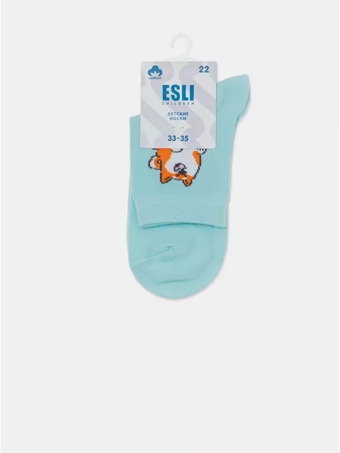 Носки детские esli 725 бледно-бирюзовый, 24С-74СПЕ, 22, ESLI,  - 4